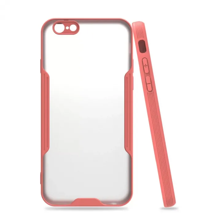 Newface iPhone 6 Kılıf Platin Silikon - Pembe