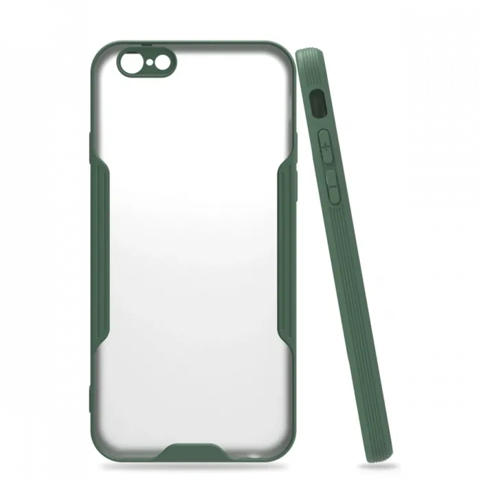 Newface iPhone 6 Kılıf Platin Silikon - Yeşil