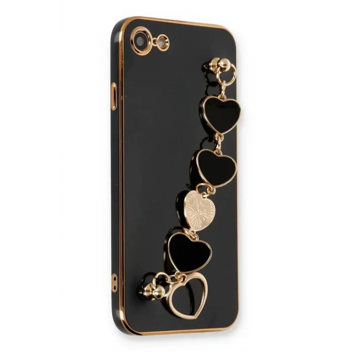 Newface iPhone 7 Kılıf Esila Silikon - Siyah