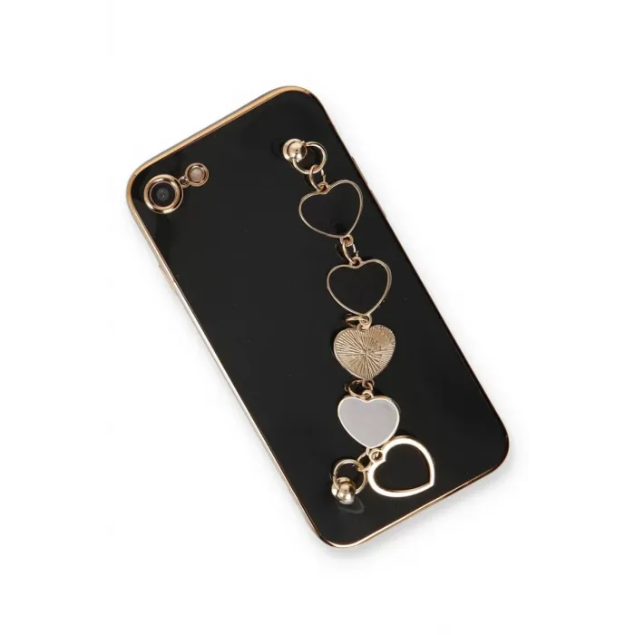 Newface iPhone 7 Kılıf Esila Silikon - Siyah