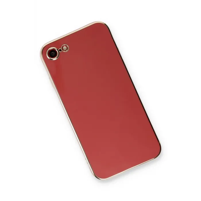 Newface iPhone 7 Kılıf Volet Silikon - Kırmızı