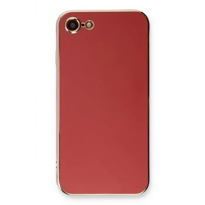 Newface iPhone 7 Kılıf Volet Silikon - Kırmızı