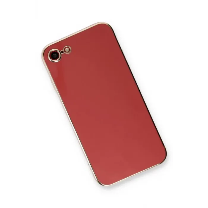 Newface iPhone 7 Kılıf Volet Silikon - Kırmızı