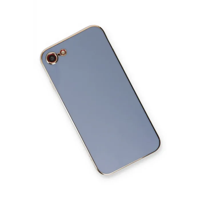 Newface iPhone 7 Kılıf Volet Silikon - Mavi