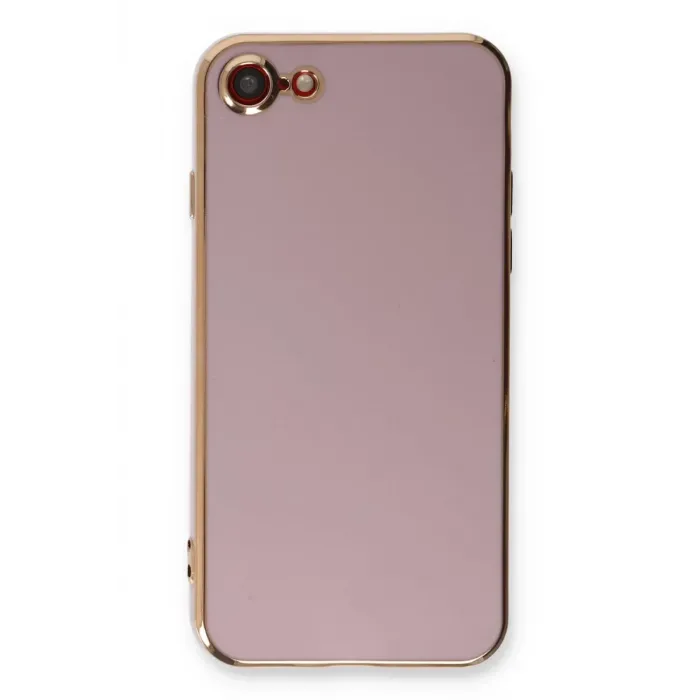 Newface iPhone 7 Kılıf Volet Silikon - Mor