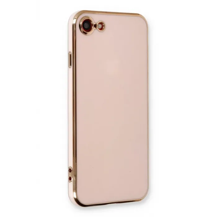 Newface iPhone 7 Kılıf Volet Silikon - Pembe
