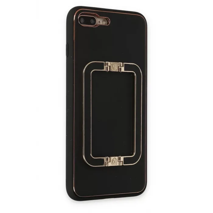 Newface iPhone 7 Plus Kılıf Coco Elit Kapak - Siyah