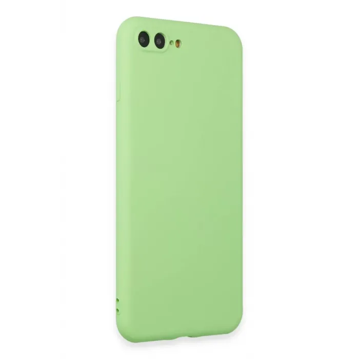 Newface iPhone 7 Plus Kılıf First Silikon - Açık Yeşil