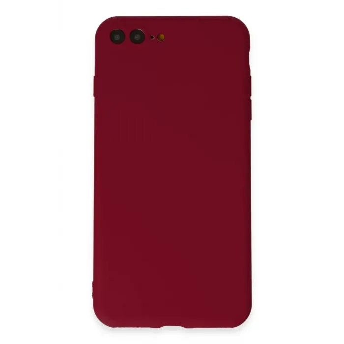 Newface iPhone 7 Plus Kılıf First Silikon - Bordo