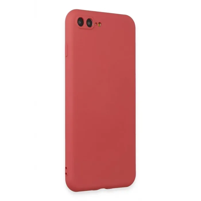 Newface iPhone 7 Plus Kılıf First Silikon - Kiremit