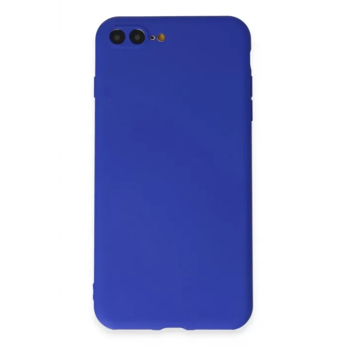 Newface iPhone 7 Plus Kılıf First Silikon - Koyu Mavi