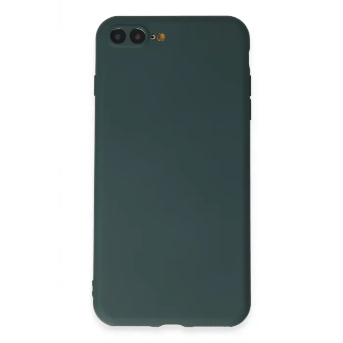 Newface iPhone 7 Plus Kılıf First Silikon - Koyu Yeşil