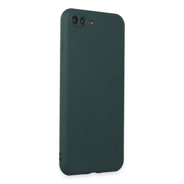 Newface iPhone 7 Plus Kılıf First Silikon - Koyu Yeşil