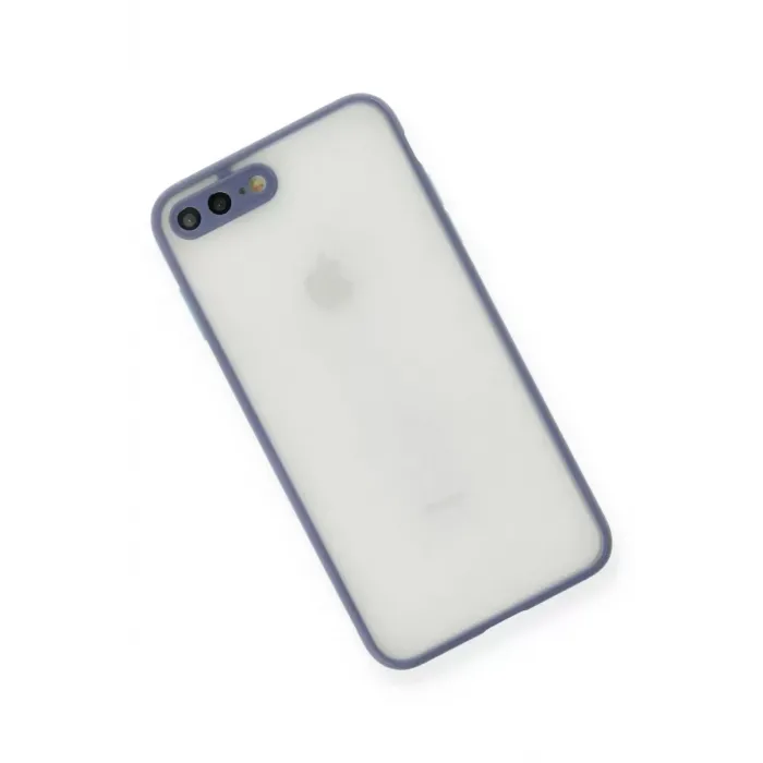 Newface Apple iPhone 7 Plus Kılıf Montreal Silikon Kapak - Gri