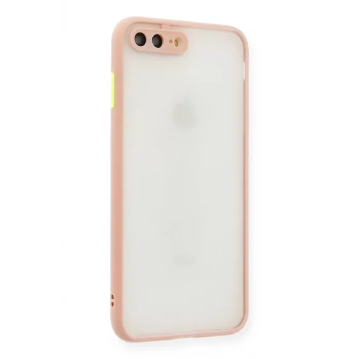 Newface Apple iPhone 7 Plus Kılıf Montreal Silikon Kapak - Pembe