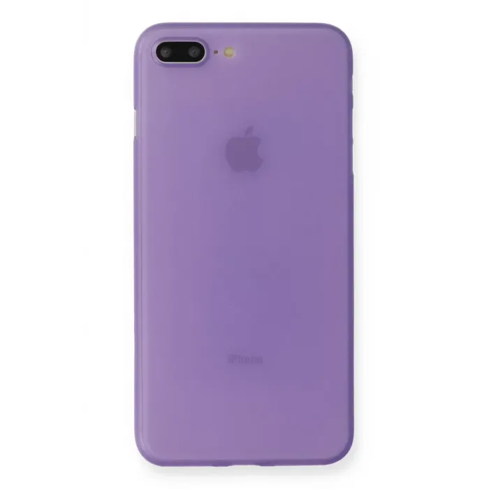 Newface iPhone 7 Plus Kılıf PP Ultra İnce Kapak - Mor