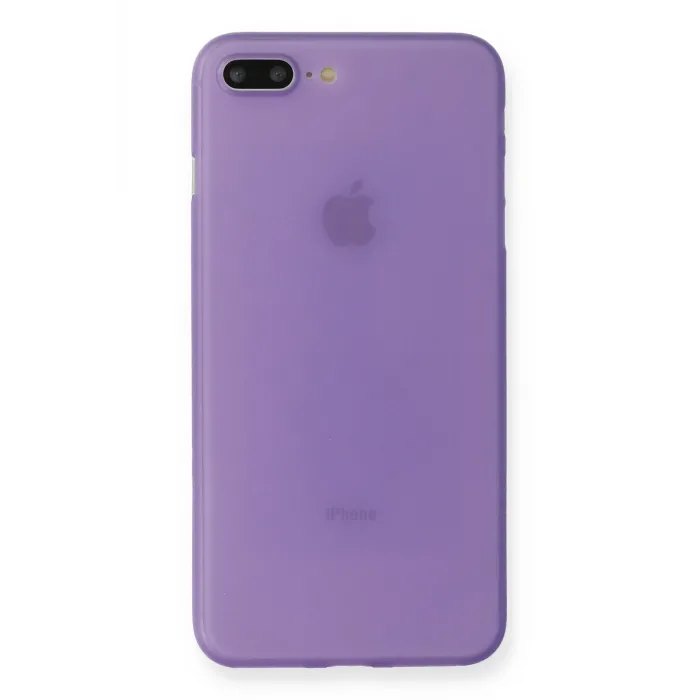 Newface iPhone 7 Plus Kılıf PP Ultra İnce Kapak - Mor