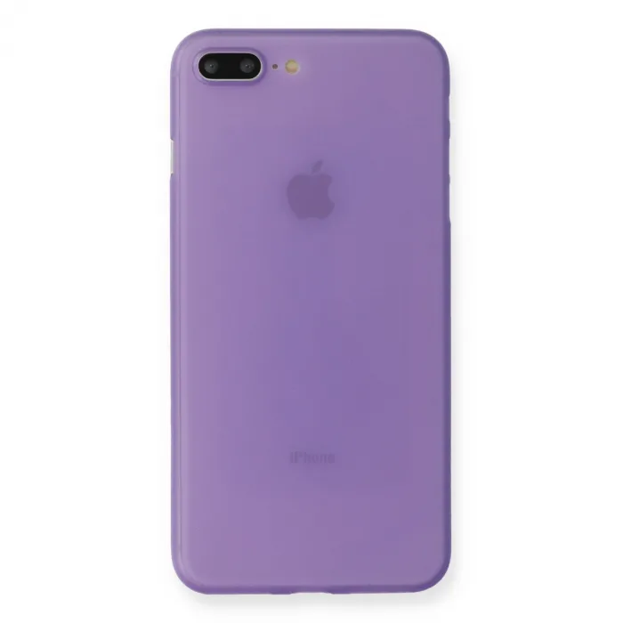 Newface iPhone 7 Plus Kılıf PP Ultra İnce Kapak - Mor