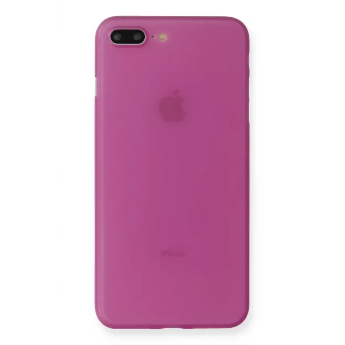 Newface iPhone 7 Plus Kılıf PP Ultra İnce Kapak - Pembe