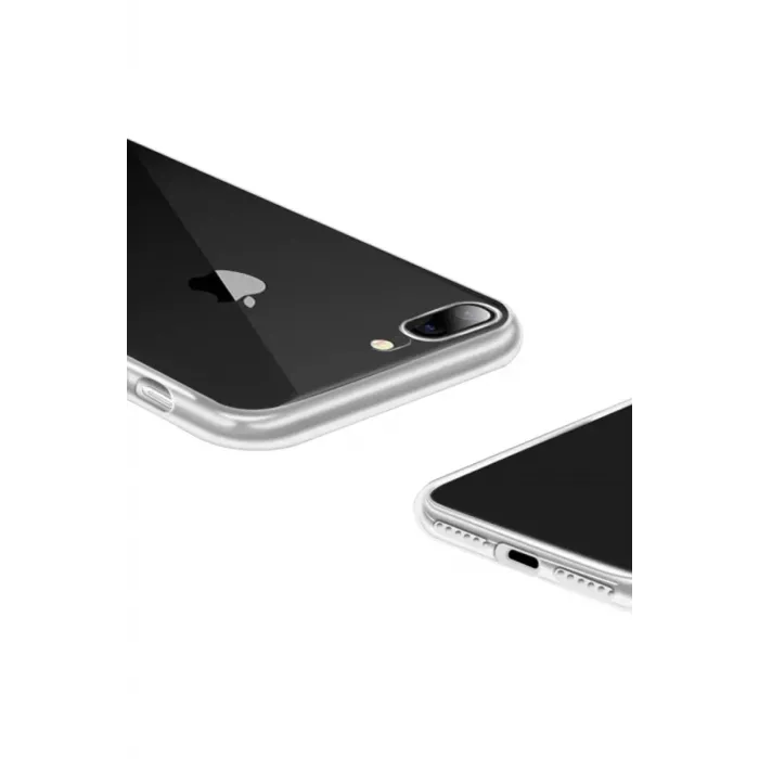 Newface iPhone 8 Plus Kılıf Lüx Şeffaf Silikon