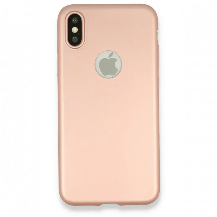 Newface iPhone X Kılıf First Silikon - Rose Gold