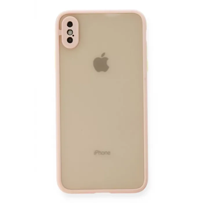 Newface iPhone X Kılıf Montreal Silikon Kapak - Pembe