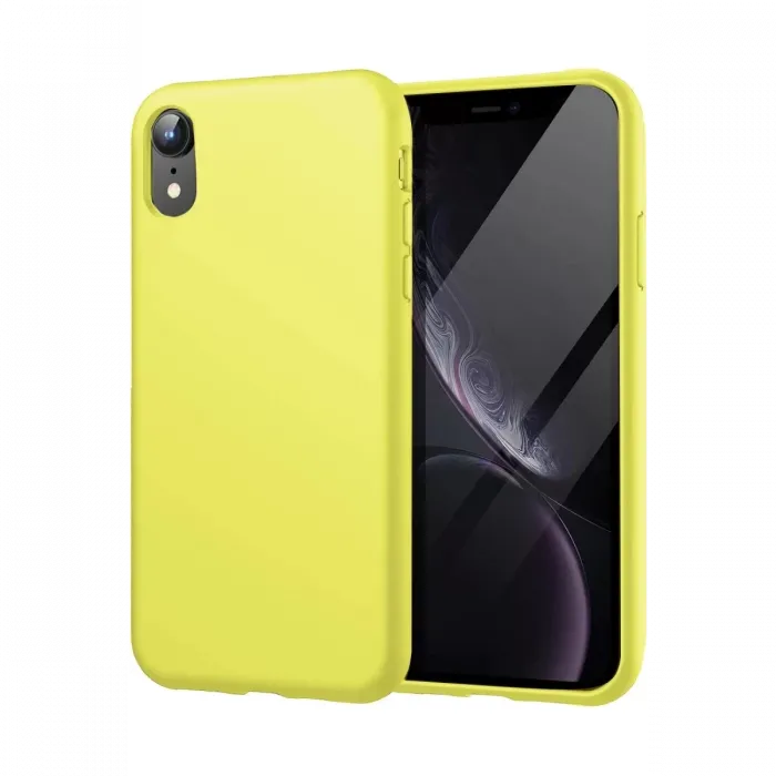 Newface iPhone XR Kılıf First Silikon - Parlak Yeşil