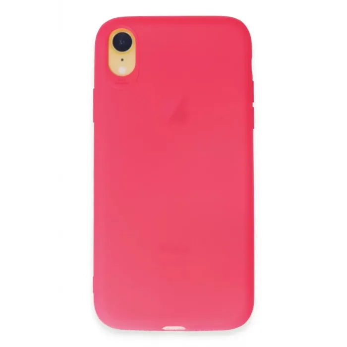 Newface iPhone XR Kılıf First Silikon - Pembe