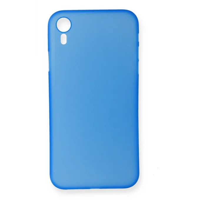 Newface iPhone XR Kılıf PP Ultra İnce Kapak - Mavi