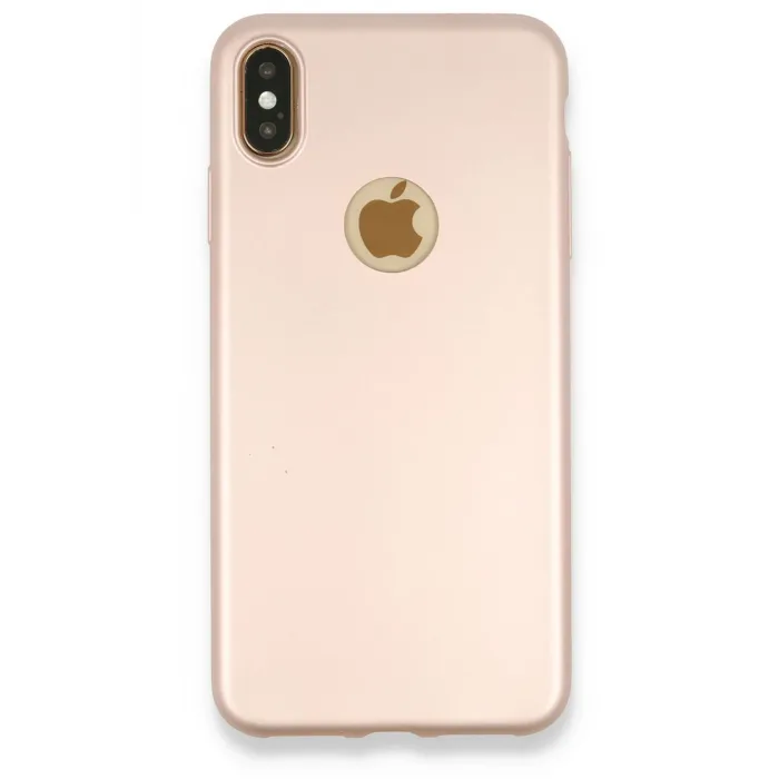Newface iPhone XS Max Kılıf First Silikon - Rose Gold