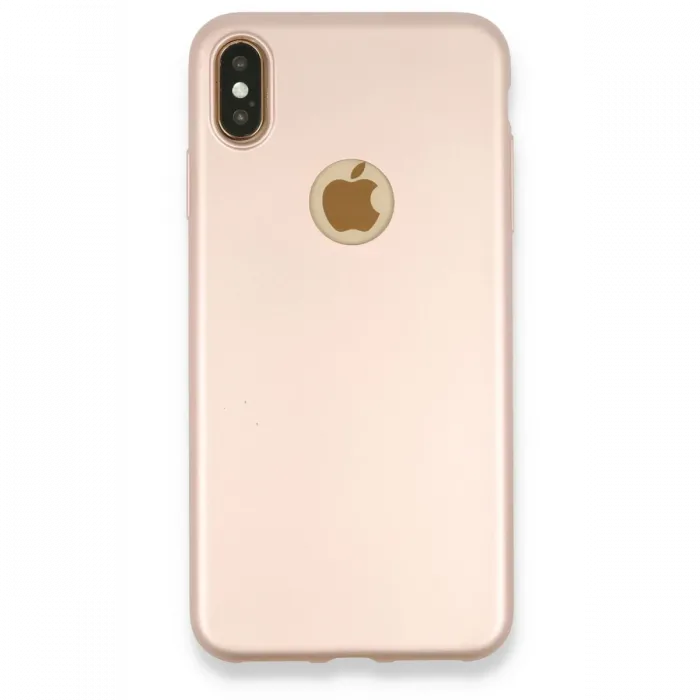 Newface iPhone XS Max Kılıf First Silikon - Rose Gold