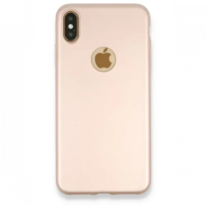 Newface iPhone XS Max Kılıf First Silikon - Rose Gold
