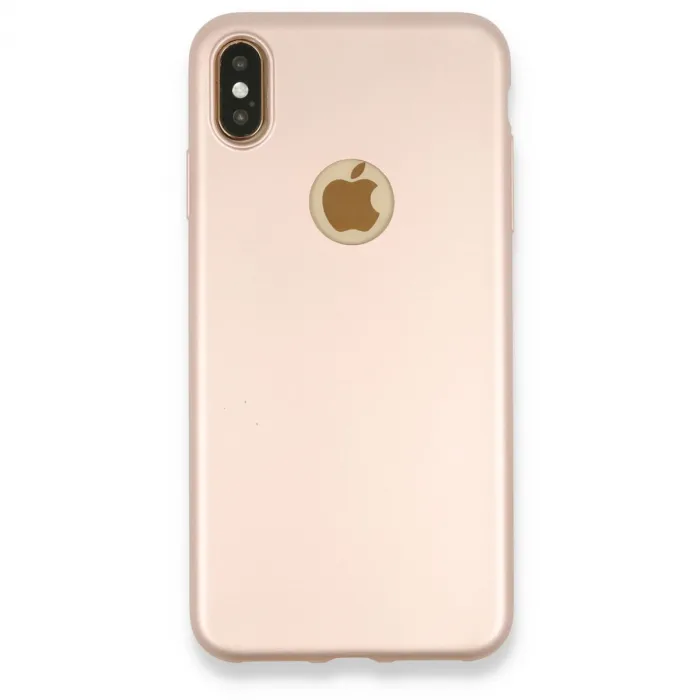 Newface iPhone XS Max Kılıf First Silikon - Rose Gold