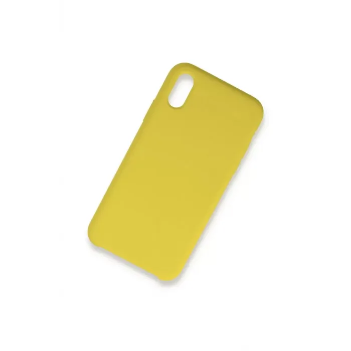 Newface iPhone XS Max Kılıf Lansman Legant Silikon - Sarı