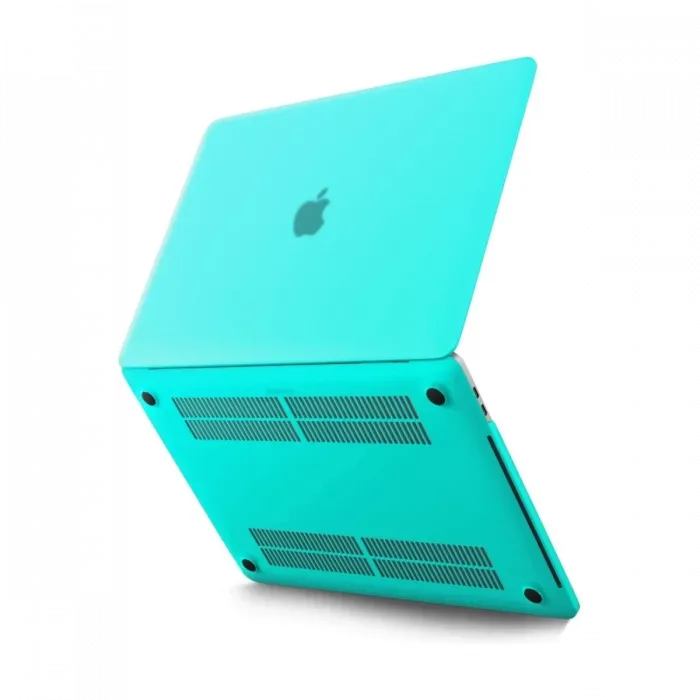 Newface Macbook Pro 13 2021 Macbook Buzlu Kapak - Yeşil