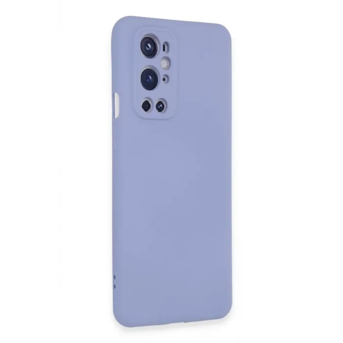 Newface One Plus 9 Pro Kılıf Nano içi Kadife Silikon - Mavi