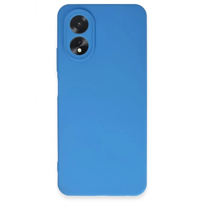 Newface Oppo A38 Kılıf First Silikon - Mavi