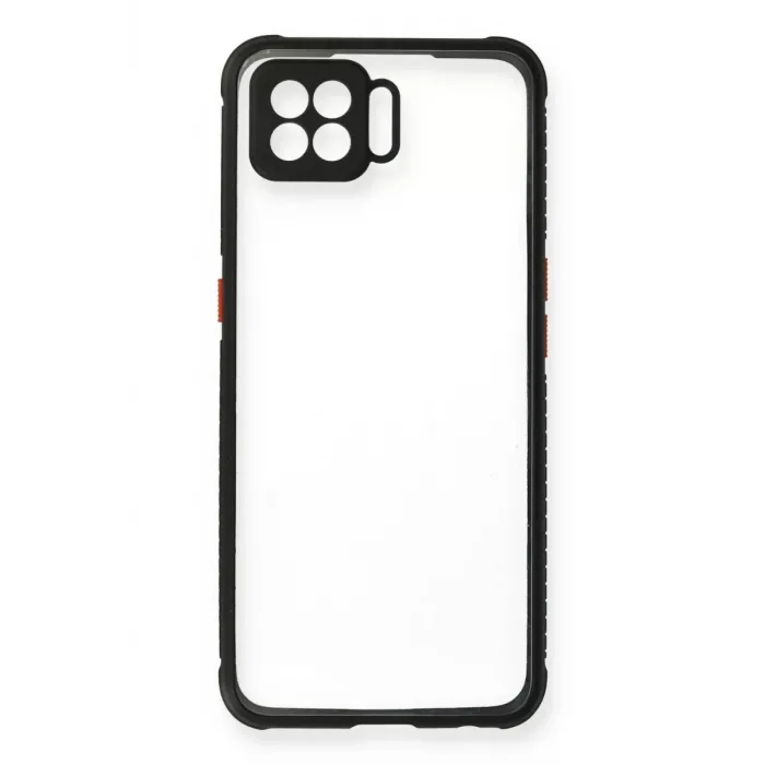 Newface Oppo A73 Kılıf Miami Şeffaf Silikon - Siyah