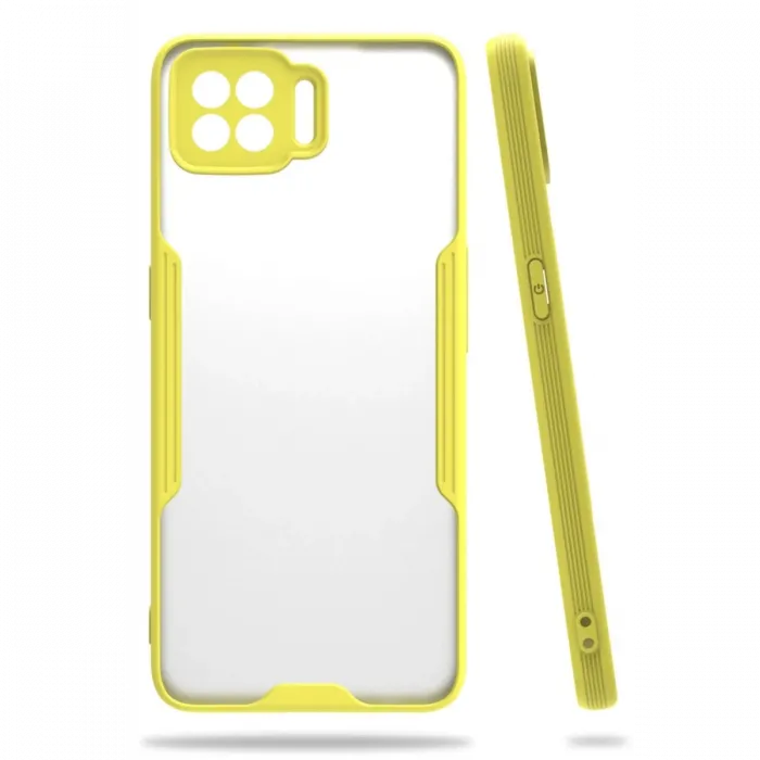 Newface Oppo A73 Kılıf Platin Silikon - Sarı