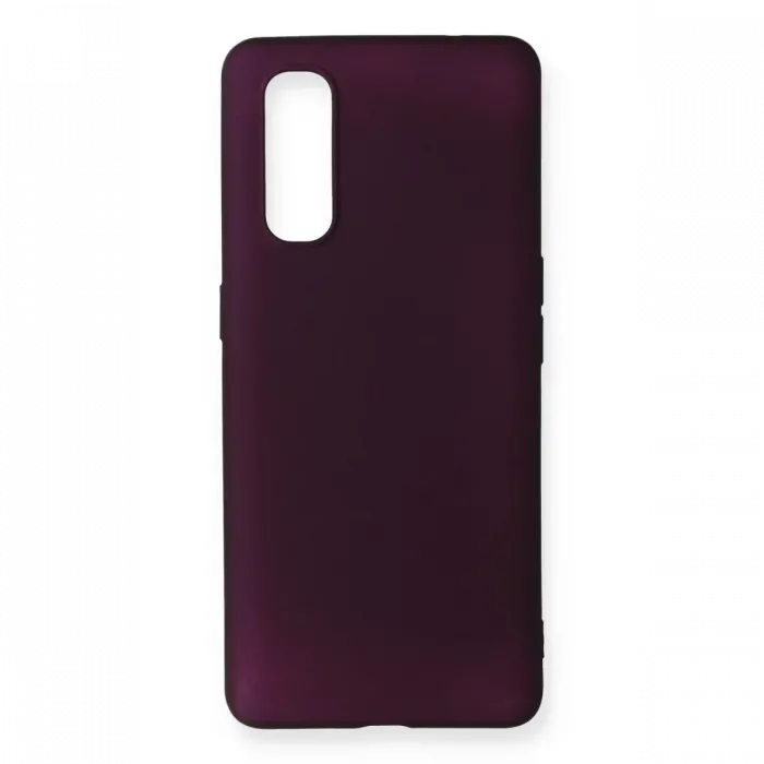 Newface Oppo Find X2 Kılıf First Silikon - Mürdüm