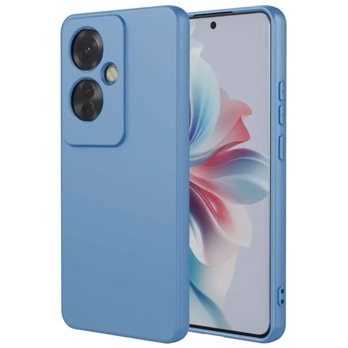 Newface Oppo Reno 11F Kılıf First Silikon - Mavi