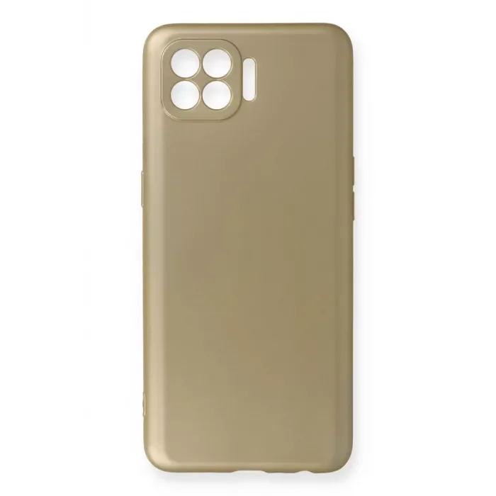 Newface Oppo Reno 4 Lite Kılıf First Silikon - Gold