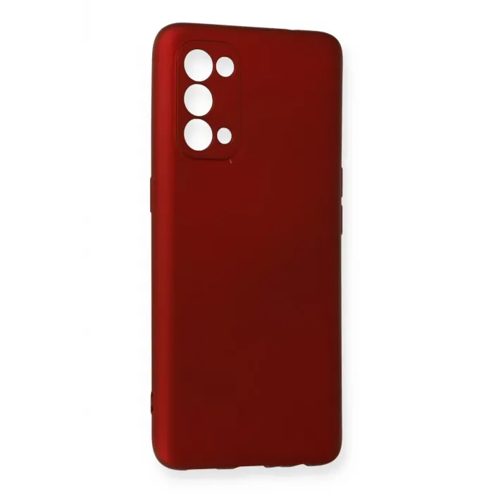 Newface Oppo Reno 5 Kılıf First Silikon - Bordo
