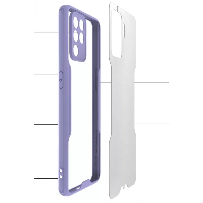 Newface Oppo Reno 5 Lite Kılıf Platin Silikon - Sarı