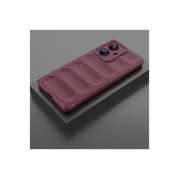 Newface Realme 10 Pro 5G Kılıf Optimum Silikon - Bordo