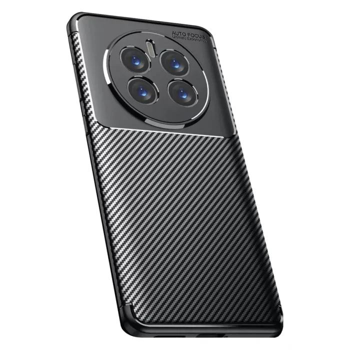 Newface Realme 12 Pro Plus Kılıf Auto Focus Karbon Kapak - Siyah