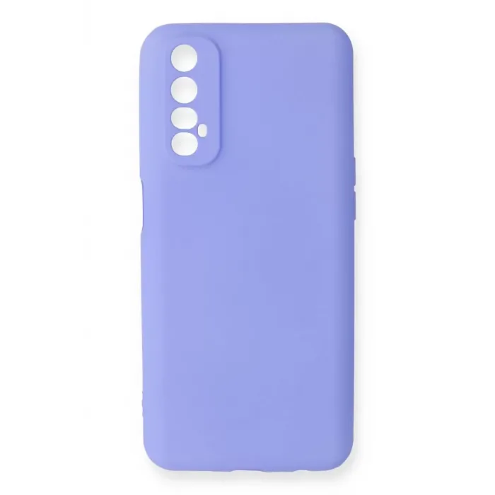Newface Realme 7 Kılıf First Silikon - Lila