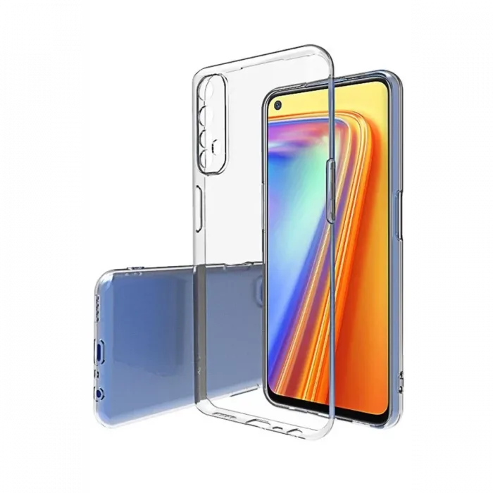 Newface Realme 7 Pro Kılıf Lüx Şeffaf Silikon - Şeffaf
