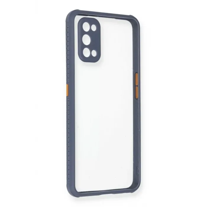 Newface Realme 7 Pro Kılıf Miami Şeffaf Silikon - Gri