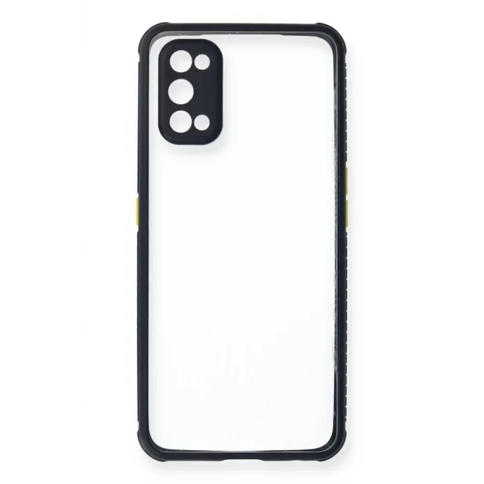Newface Realme 7 Pro Kılıf Miami Şeffaf Silikon - Lacivert